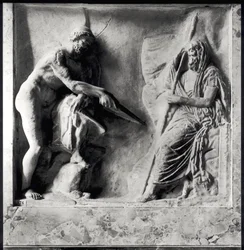 Ulysses tanácsadó Teiresias, Kr.u. 1. vagy 2. század (márvány)